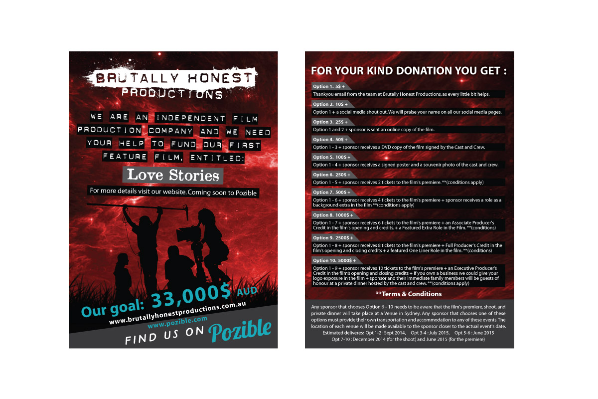 Flyer Design by hunGarry for Brutally Honest Productions | Design #3896536