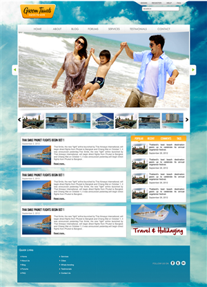 Design Wordpress par webwinner pour UpTrip | Design : #1095741