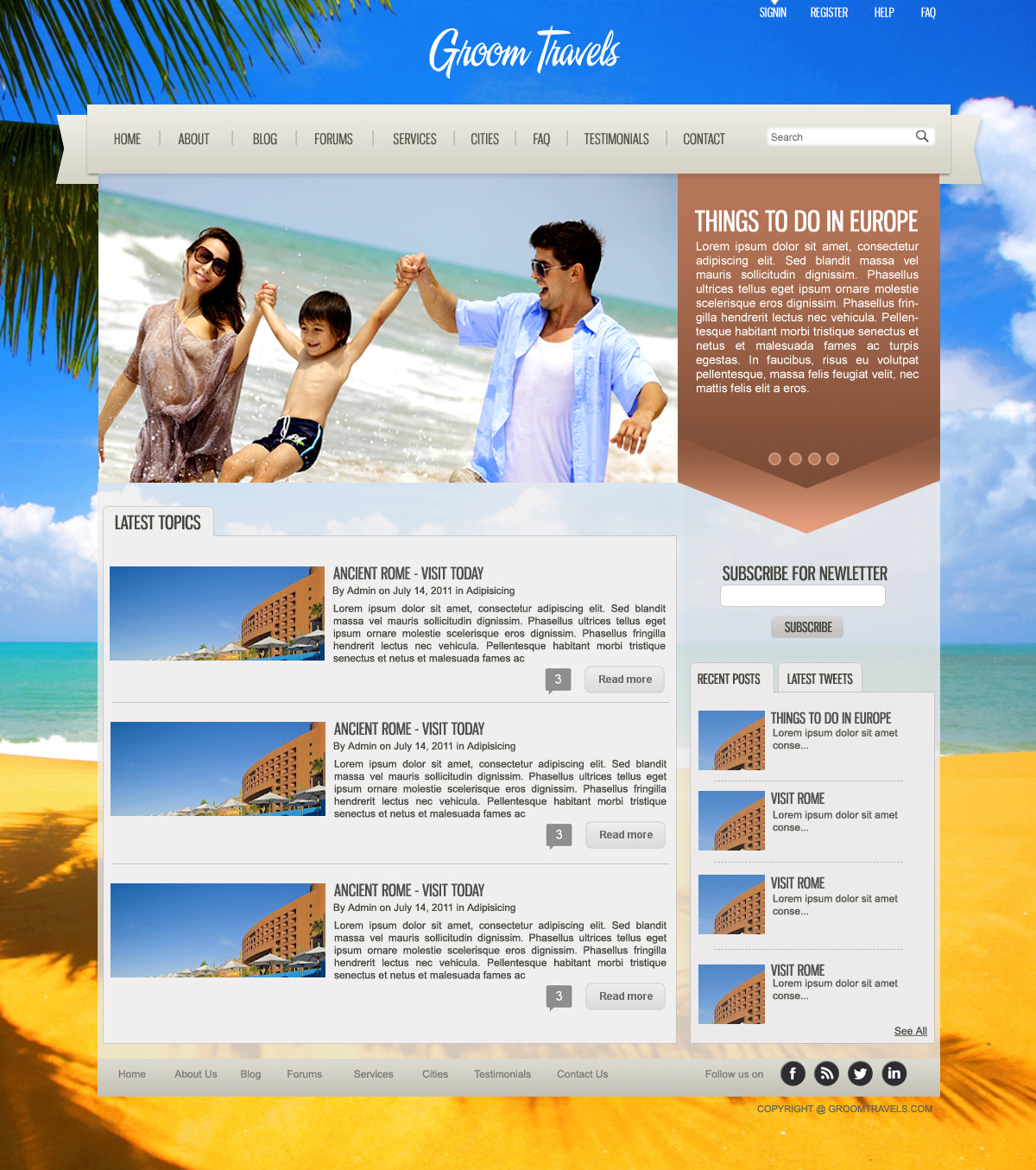 Wordpress Design by webwinner for UpTrip | Design #1095816