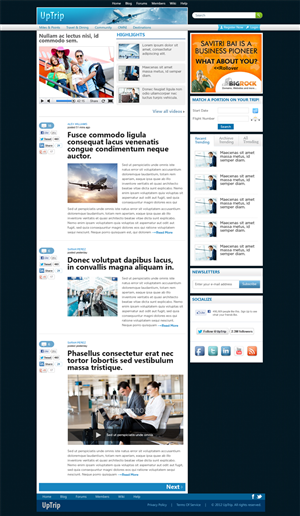 Design Wordpress par Mayank Patel pour UpTrip | Design : #1039372