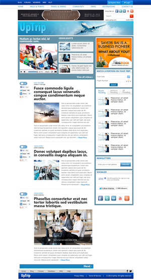 Wordpress Business Travel Blog and Discussion Board | Design Wordpress par Mayank Patel