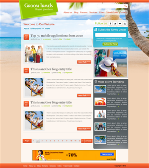 Design Wordpress par pb pour UpTrip | Design : #1033131