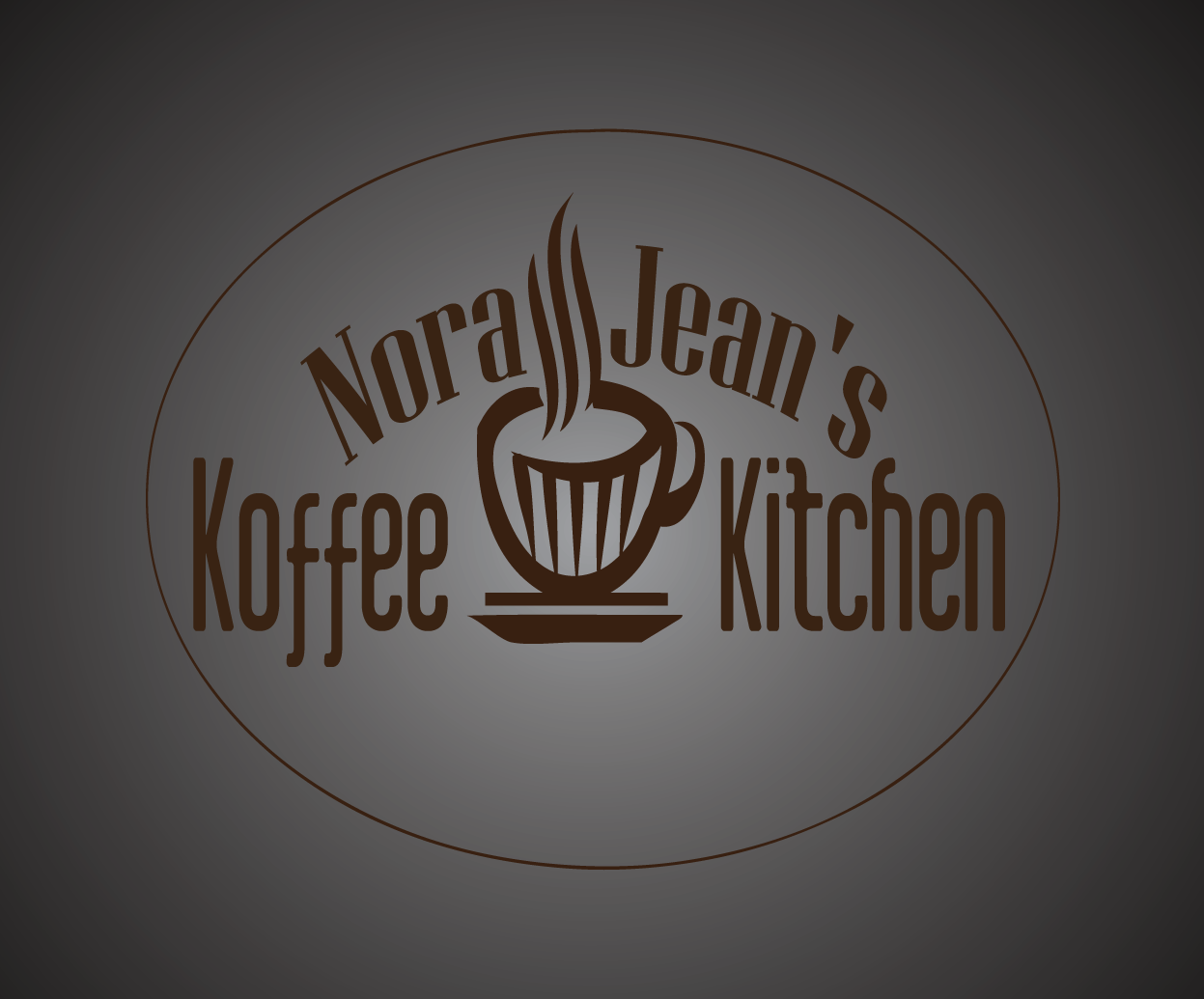 Logo Design by Dezign by Elite for Nora Jean''s Koffee Kitchen | Design #3874080