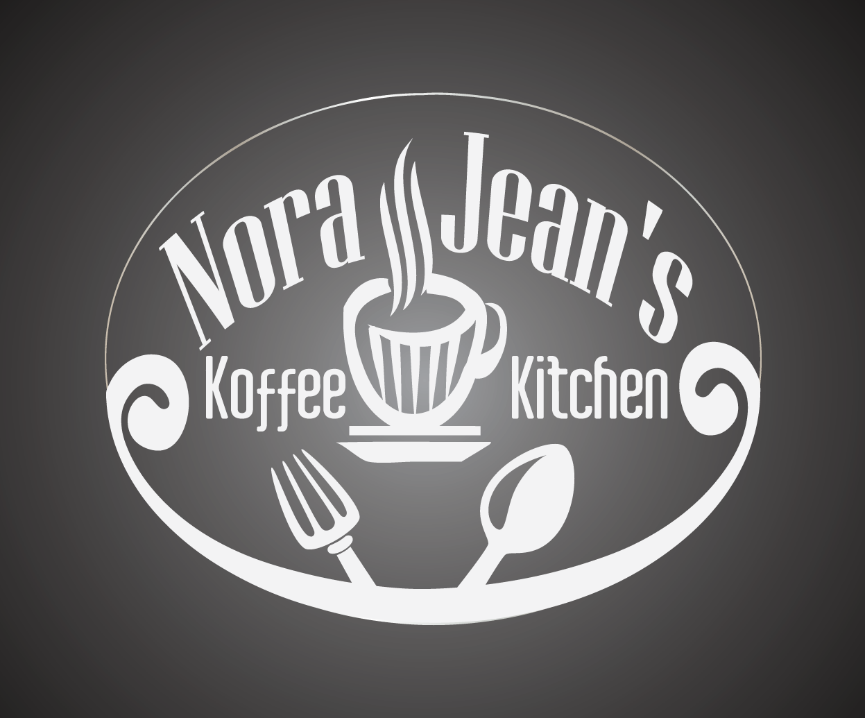 Logo Design by Dezign by Elite for Nora Jean''s Koffee Kitchen | Design #3877855