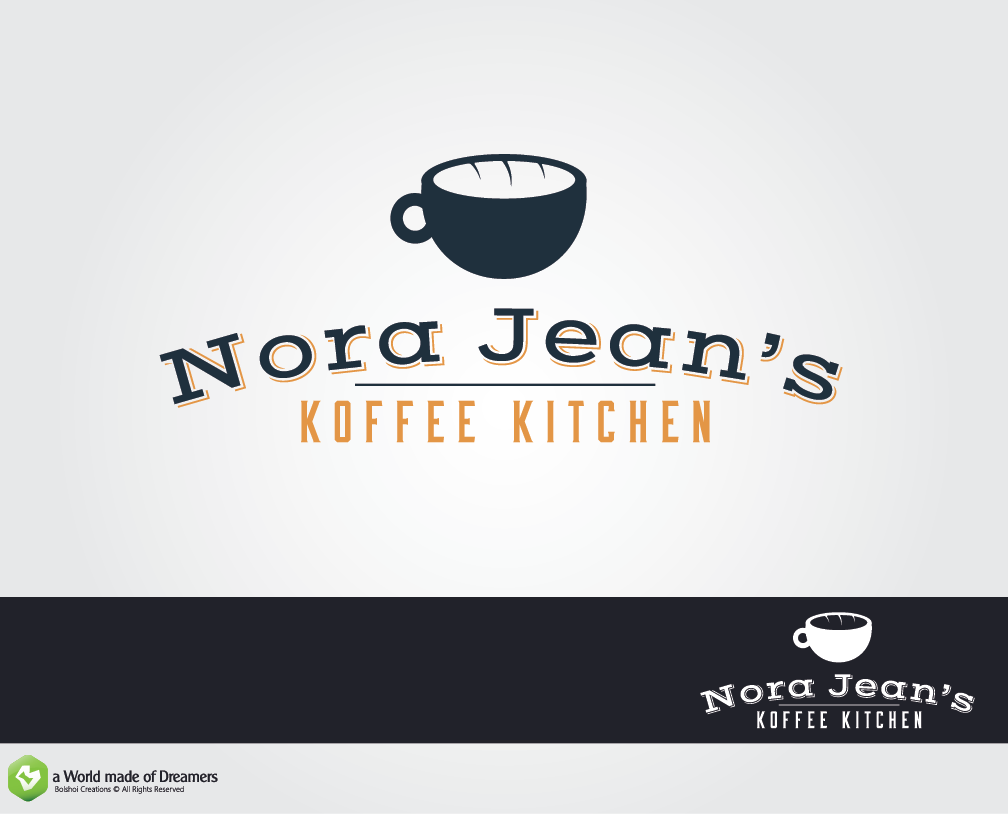 Logo Design by Bolshoi Creations for Nora Jean''s Koffee Kitchen | Design #3947674