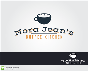Logo Design by Bolshoi Creations for Nora Jean''s Koffee Kitchen | Design: #3947674