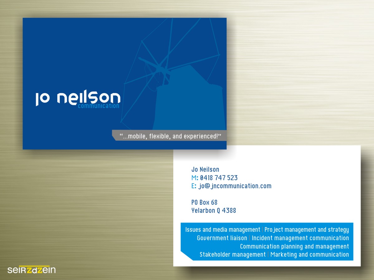 Business Card Design by Sara Santos for this project | Design #1053482