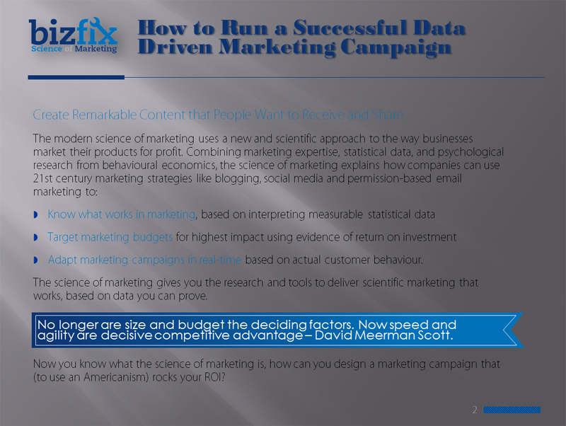 PowerPoint Design by 100YAN for Bizfix - the Science of Marketing | Design #1041118