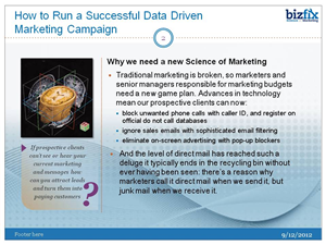 PowerPoint-Design von Bri für Bizfix - the Science of Marketing | Design: #1036647