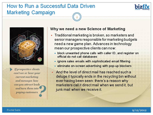 PowerPoint-Design von Bri für Bizfix - the Science of Marketing | Design: #1036659