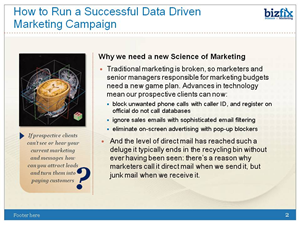PowerPoint-Design von Bri für Bizfix - the Science of Marketing | Design: #1040321