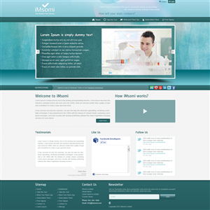 Web Design par Tebu Kurian pour iMsomi Ltd | Design : #1052594