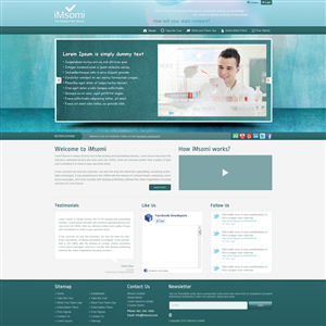 Web Design par Tebu Kurian pour iMsomi Ltd | Design : #1052598