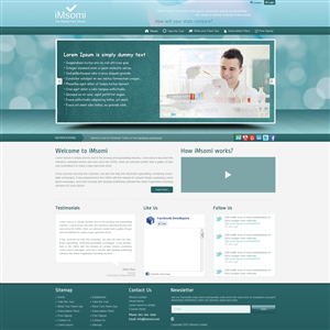 Web Design par Tebu Kurian pour iMsomi Ltd | Design : #1052636