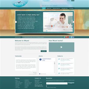 Web Design par Tebu Kurian pour iMsomi Ltd | Design : #1060961