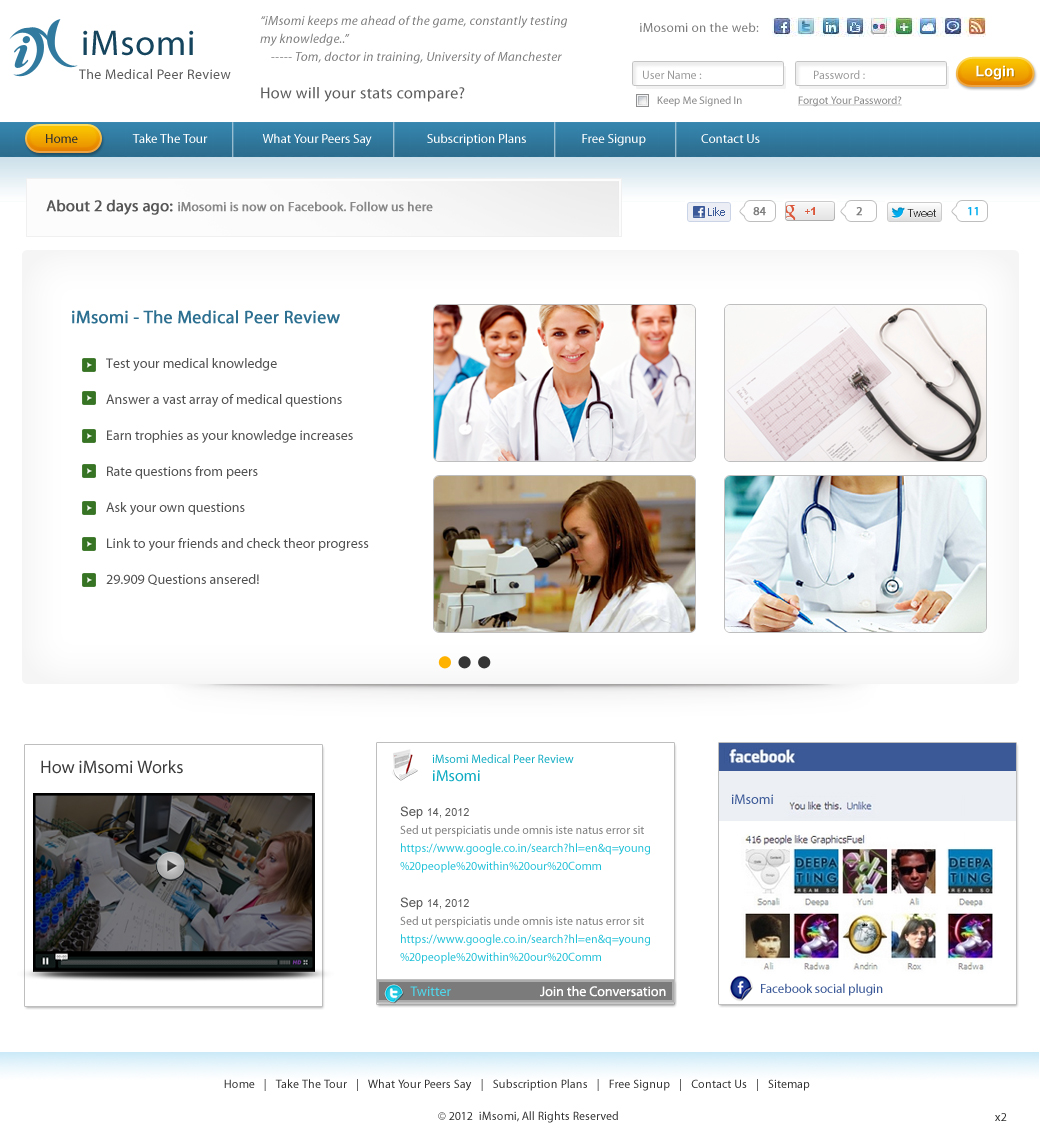 Web Design by pb for iMsomi Ltd | Design #1042663