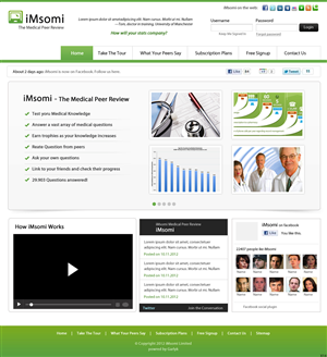 Web Design par pb pour iMsomi Ltd | Design : #1057107