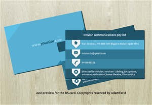 Visitenkarten-Design von adamhfarid für nvision communications pty ltd | Design #3879617