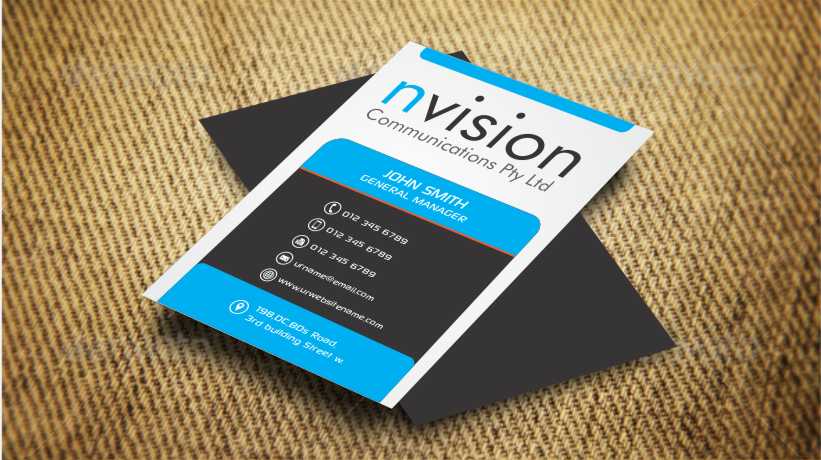 Business Card Design by AwsomeD for nvision communications pty ltd | Design #3853519