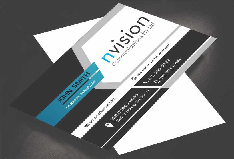 Diseño de Tarjeta de Presentación por AwsomeD para nvision communications pty ltd | Diseño #3853526