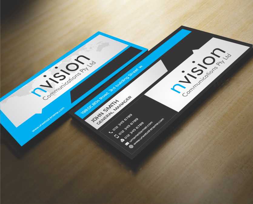 Diseño de Tarjeta de Presentación por AwsomeD para nvision communications pty ltd | Diseño #3853529