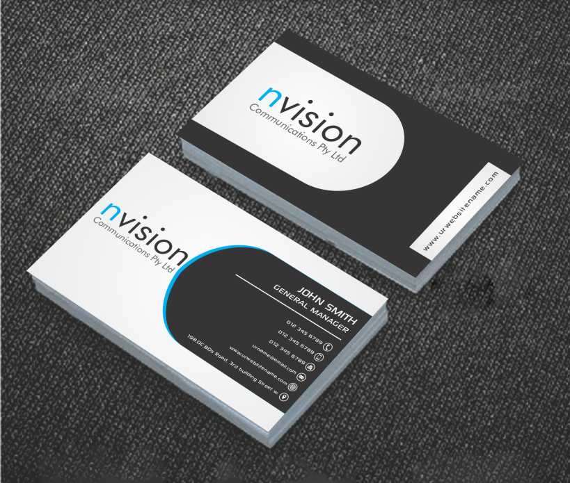 Business Card Design by AwsomeD for nvision communications pty ltd | Design #3853537