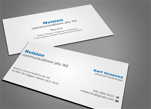 Business Card Design by shaikhdesign for nvision communications pty ltd | Design: #3906369