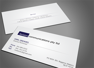 Business Card Design by shaikhdesign for nvision communications pty ltd | Design: #3906373