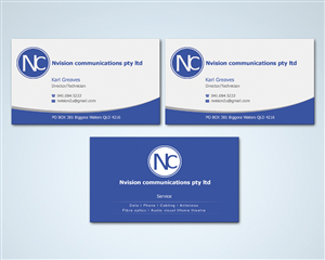 Business Card Design by shaikhdesign for nvision communications pty ltd | Design: #3907687