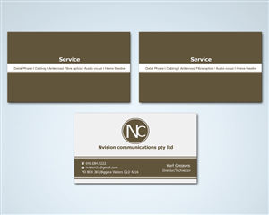 Business Card Design by shaikhdesign for nvision communications pty ltd | Design: #3907705