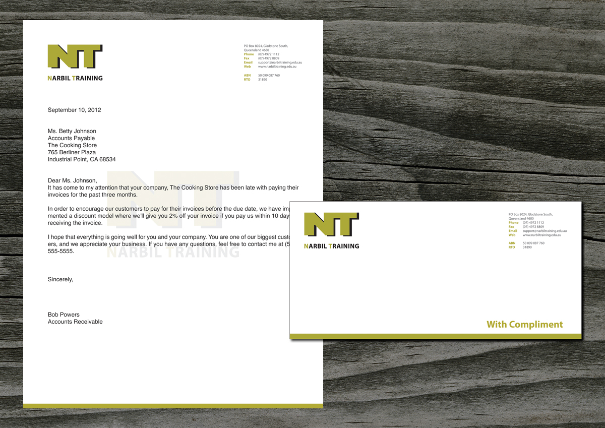 Stationery Design by Ucal for Narbil Training | Design #1028879
