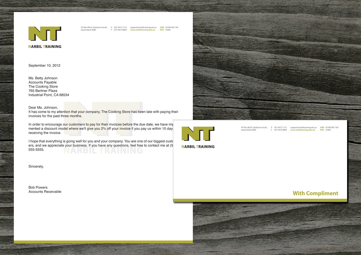 Stationery Design by Ucal for Narbil Training | Design #1028886