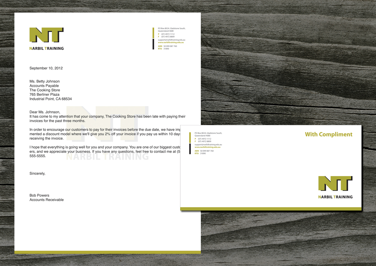 Stationery Design by Ucal for Narbil Training | Design #1028893