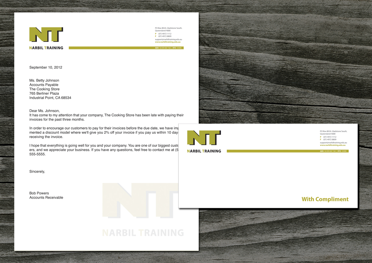 Stationery Design by Ucal for Narbil Training | Design #1028959