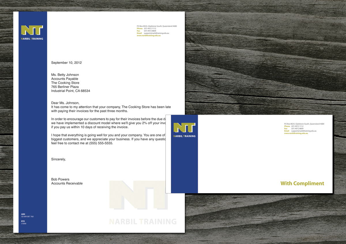 Stationery Design by Ucal for Narbil Training | Design #1040184
