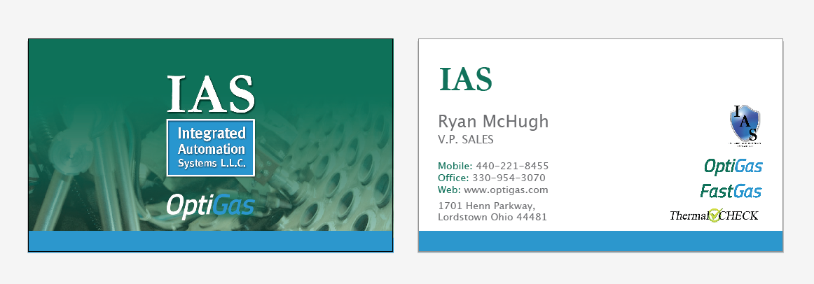 Business Card Design by Sue Cumming for Integrated Automation Systems L.L.C. | Design #3851127