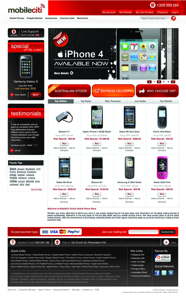 Web Design by logoclinic for Mobileciti | Design #159857