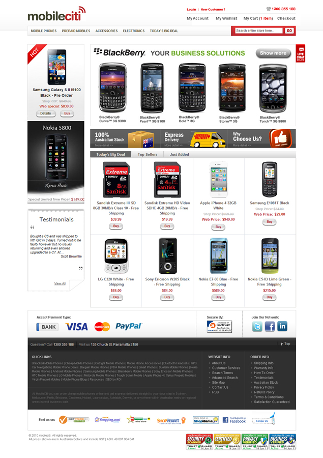 Diseño Web por Monoxine para Mobileciti | Diseño #317360