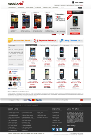 Web Design by Tebu Kurian for Mobileciti | Design: #129991