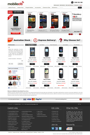 Web Design by Tebu Kurian for Mobileciti | Design: #131080