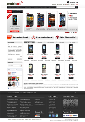 Web Design by Tebu Kurian for Mobileciti | Design: #131780