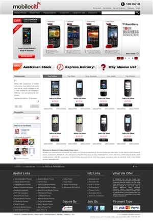 Web Design by Tebu Kurian for Mobileciti | Design: #133049
