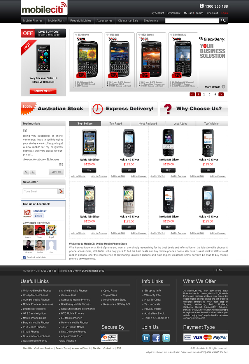 Web Design par Tebu Kurian pour Mobileciti | Design #133055