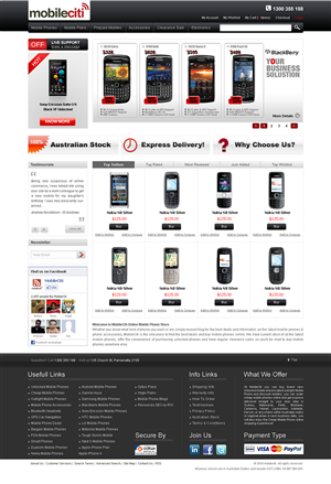 Web Design by Tebu Kurian for Mobileciti | Design: #133055