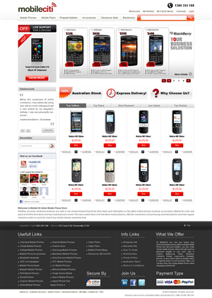 Web Design by Tebu Kurian for Mobileciti | Design: #133817