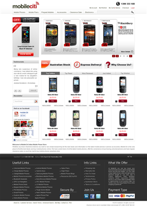 Web Design by Tebu Kurian for Mobileciti | Design: #136676