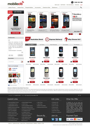 Web Design by Tebu Kurian for Mobileciti | Design #140716