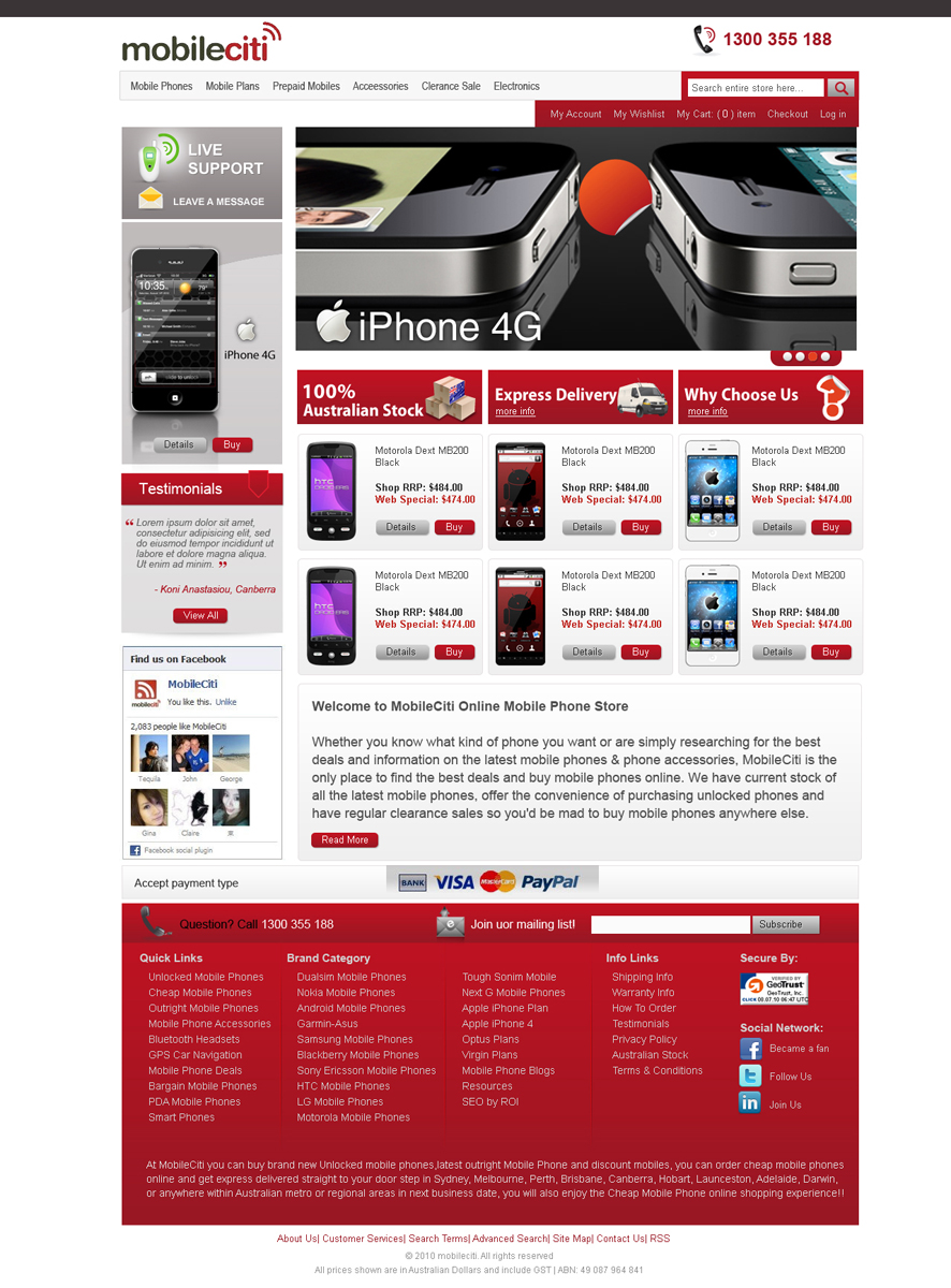 Web Design by Violeta Pironkova for Mobileciti | Design #157172