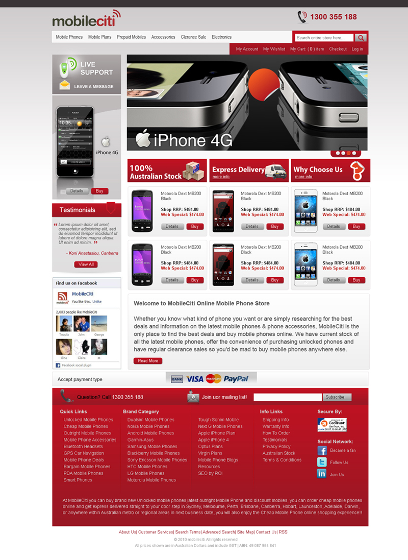 Web Design par Violeta Pironkova pour Mobileciti | Design #158001