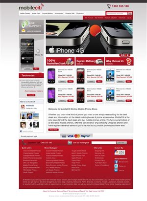 Web Design by Violeta Pironkova for Mobileciti | Design: #158001